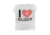 Glock Women Short Sleeve &quot;I Love Glocks&quot; Shirt, White, XS, GLAP95136