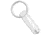 Glow Rhino Glow Rhino Ember Polycarbonate Tritium Blue Glow Fob 1.1" Clear, adult, BHQ-232224