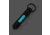 Glow Rhino Knurled Steel Glow Fob Blue, GLRFB002MBXB