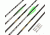 Gold Tip Valkyrie Arrow 340 4 Fletch, Black, Pack of 6, VAL340A2746