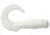 GOT-CHA 6" Saltwater Curltail Grubs Curltail Grub, 8" White, 25/Pack, H8CT25-1