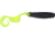 GOT-CHA Curltail Grub Curltail Grub 4", Smoke/Chartreuse Tail, 20/Pack, H4CT20-710