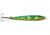GOT-CHA Jigfish Lure, 3in 1 1/2 oz, Sz 4 Treble Hook Green/Chartreuse/Orange, JF15-GCO
