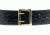 Gould &amp; Goodrich K-Force E-Z Slide Duty Belt, 4 Row Stitched, 36, Brass, Black, B49-36FL4RBR
