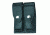 Gould &amp; Goodrich Double Magazine Case, Brass Snap - Colt 1911 Single Stack &amp; Similar, Hi-Gloss, H627-2CLBR
