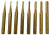 Grace USA Brass Roll Pin Punch Set BRP-8
