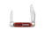 Great Eastern Cutlery GEC Northfield UN-X-LD Texas Stogie Indian Paint Brush Jigged Bone 3.7" Satin, Red, 1095, adult, BHQ-229907