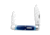 Great Eastern Cutlery GEC Tidioute Cutlery BHQ Exclusive #98 Texas Stogie Blue Bone 3.7" Polish, Blue, 1095, adult, BHQ-229145