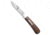 Great Eastern Cutlery GEC Tidioute Cutlery Mustang Brush Knife Spotted Ebony Wood 3.5", Brown/Black, 1095, adult, BHQ-226345