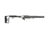 Grey Birch MFG Ruger 10/22 5in Forend/Folding Stock Chassis System, Black, LaChassis-10/22-5BLK