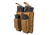 Grey Ghost Gear Double M4/Pistol Mag Pouch, MALICE Clips for MOLLE/PALS, Coyote Brown 10099-14