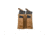 Grey Ghost Gear Double M4/Pistol Mag Pouch, MALICE Clips for MOLLE/PALS, Coyote Brown 10099-14