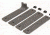 Griffin Armament Rail Shield MLok Panels, Gray RSGRY