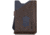 Grip6 Wallet Blue Steel w/Brown Leather Sleeve w/No Loop, WLT-BST-NP-BRNL