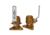 GROCO Bronze Tri-Flanged Ball Valve/Seacock 1" 74386