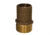 GROCO NPT x 1-1/2" Bronze Full Flow Pipe to Hose Straight Fitting 1-1/4" 72861