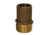 GROCO NPT x 1-1/8" Bronze Full Flow Pipe to Hose Straight Fitting 1" 72859