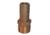 GROCO NPT x 2" ID Bronze Pipe to Hose Straight Fitting 2" 74260