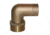 GROCO NPT x 3/4" ID Bronze 90 Degree Pipe to Hose Fitting Standard Flow Elbow 3/4" 74274