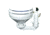 GROCO Series Hand Operated Marine Toilet HF 74390