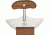 Grohmann Ulu Fixed Blade Knife, 5.75in, Rosewood Handle GR116S