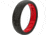 Groove Life Thin Midnight Silicone Ring, Black/Raspberry Red, 05, 20897
