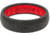 Groove Life Thin Midnight Silicone Ring, Black/Raspberry Red, 05, 20897
