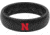 Groove Life Thin Nebraska Color Logo Silicone Ring, Black, 05, 58041