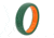 Groove Life Thin Silicone Ring, Moss Green/Orange, 4 TGV-RNG-TN-MGR-ORG-04