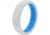 Groove Life Thin Snow Silicone Ring, White/Blue, 06, 21023