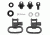 GrovTec US Shotgun Locking Swivel Set, For Ithaca Mag 10, Black, GTSW11