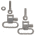 GrovTec US Machine Screw Forend Locking Swivel Set, 1in, Black, GTSW07