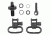 GrovTec US Shotgun Locking Swivel Set, For Mossberg 500, 12 Gauge, Black, GTSW37