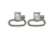 GrovTec US Locking Swivel Set, 1.25in, Nickel, GTSW04