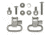 GrovTec US Ruger All -Weather Stock Locking Swivel Set, Black GTSW10
