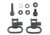 GrovTec US 0.25in Machine Sckrew Locking Swivel Set, Black, GTSW13