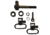 GrovTec US Rifle Locking Swivel Set, Remington 760 and 7600 - 1968 and Earlier Models, Black, GTSW18