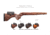 GRS Rifle Stocks Hunter Light Rifle Stocks, Remington 700 BDL, Short Action, Brown, GRS105162