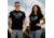 Grunt Style Blue Line Crest T-Shirt - Mens, Black, Medium, GS3546-M