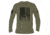 Grunt Style Rifle Flag Long Sleeve T-Shirt - Mens, Military Green, Large, GS3673-L