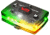 Guardian Angel Elite Series Wearable Safety Light, Black Casing, Green/Yellow Split Front, Green/Yellow Split Rear, White Top Light, White Work Light, ELT-GY/GY