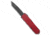 Guardian Tactical Guardian Tactical RECON-035 G2 T/E OTF Knife Red Aluminum 3.3" Black Serr, Red, CPM MagnaCut, adult, BHQ-209453