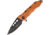 Guardian Tactical Helix Nano Tactical Orange Folding Knife,3.25in,CPM-154 Steel,Standard Edge,Black,Orange,Aluminum Handle GT63111O
