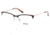 Guess GU2543 Eyeglass Frames - Shiny Light Brown Frame Color