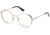 Guess GU2700 Bifocal Prescription Eyeglasses - Gold Frame, Gold Lenses, 52 mm Lens Diameter GU270052032