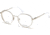 Guess GU2700 Bifocal Prescription Eyeglasses - Shiny Light Nickeltin Frame, Shiny Light Nickeltin Lenses, 52 mm Lens Diameter GU270052010