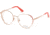 Guess GU2700 Bifocal Prescription Eyeglasses - Shiny Rose Gold Frame, Shiny Rose Gold Lenses, 52 mm Lens Diameter GU270052028