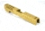 Gun Cuts Annihilator for Sig Sauer, P320 Full Size/ M17, No Optic Cut, Gold, GC-P320F-ANH-GOL-NO