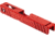 Gun Cuts Apprentice Slide for Glock 19, No Optic Cut, USMC Red, GC-G19-APP-URE-NO