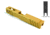 Gun Cuts Apprentice Slide for Glock 19, Optic Cut, Gold, GC-G19-APP-GOL-RMR